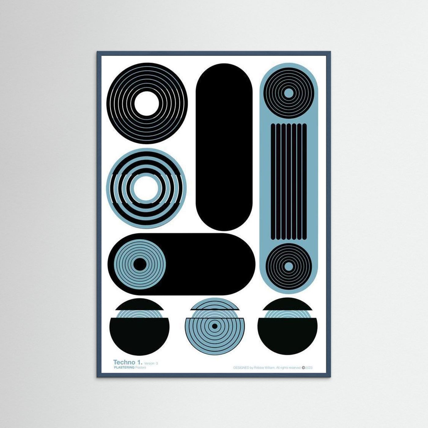 TECHNO 1 - V3 by WalkinHISlight.art - Fine Printed Posters