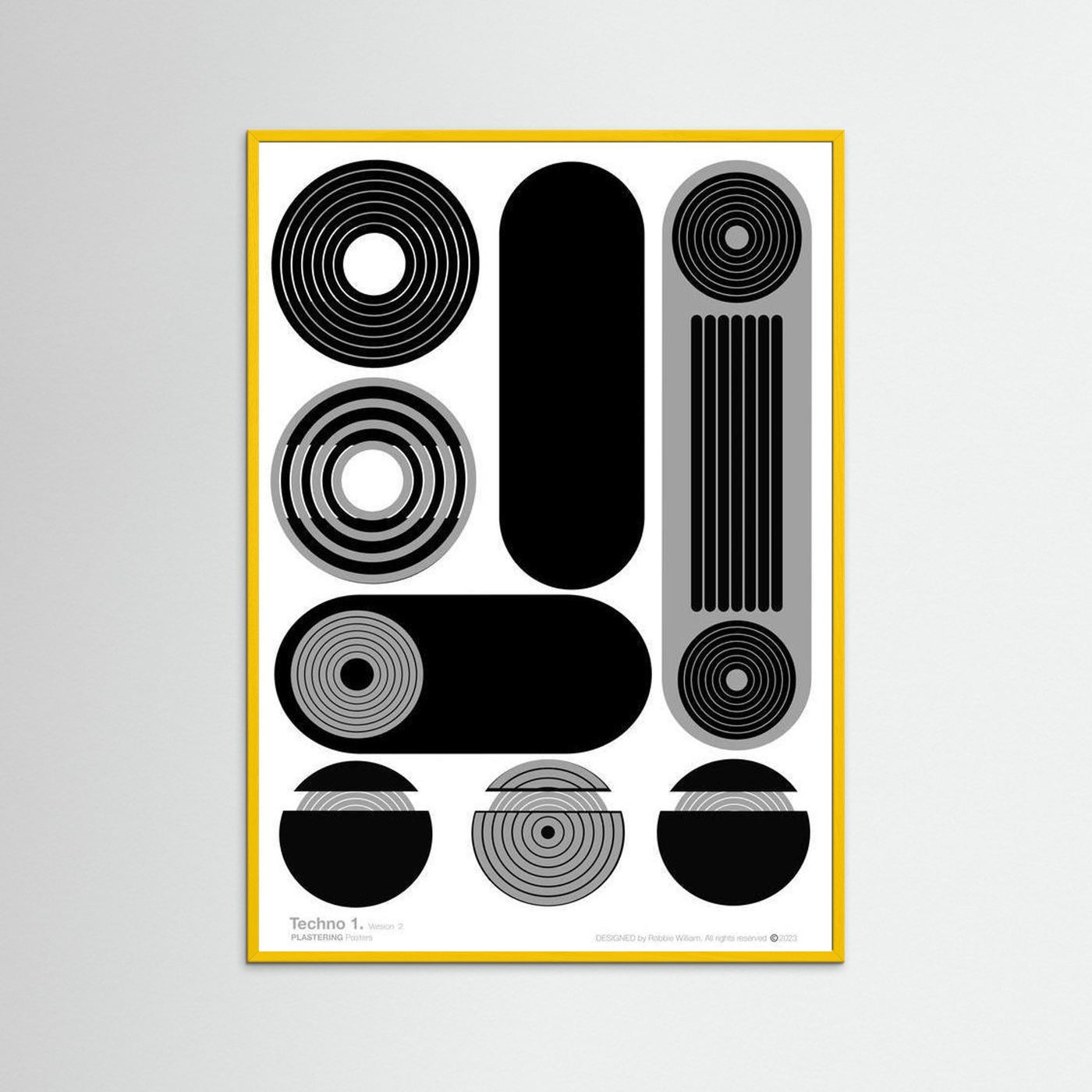 TECHNO 1 - V2 by WalkinHISlight.art - Fine Art Printed Posters