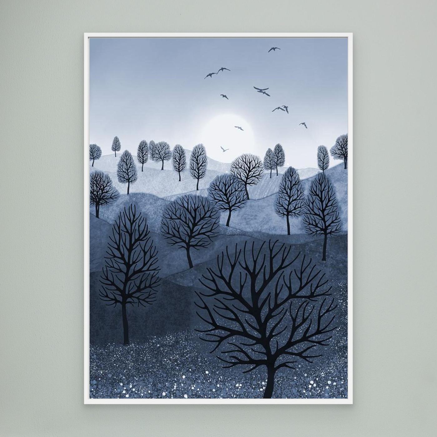 A SPLASH OF COLOUR 'Blue'  by WalkinHISlight.art - Fine Art Canvases