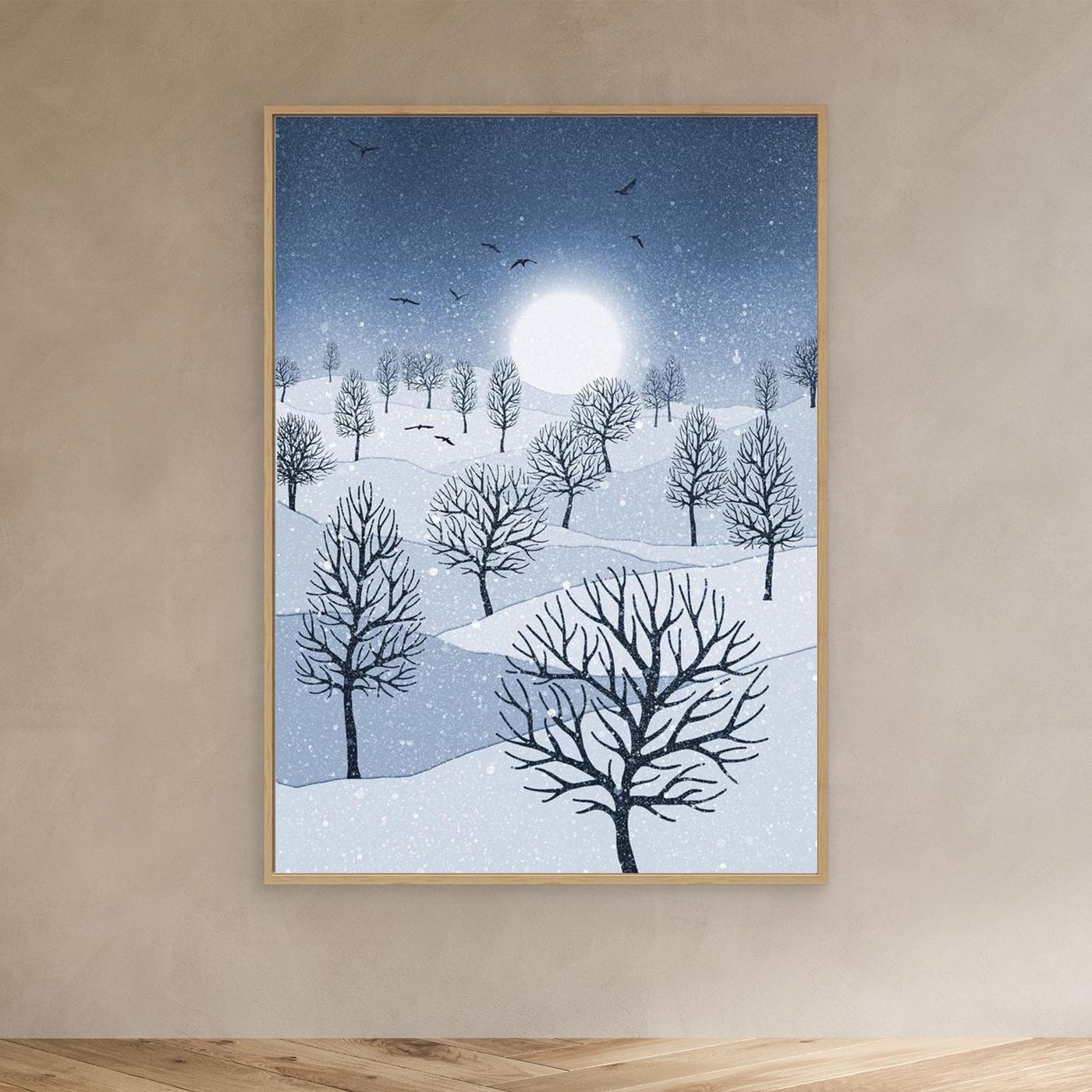 WINTER SUN 'Blue' by WalkinHISlight.art - Fine Art Canvases