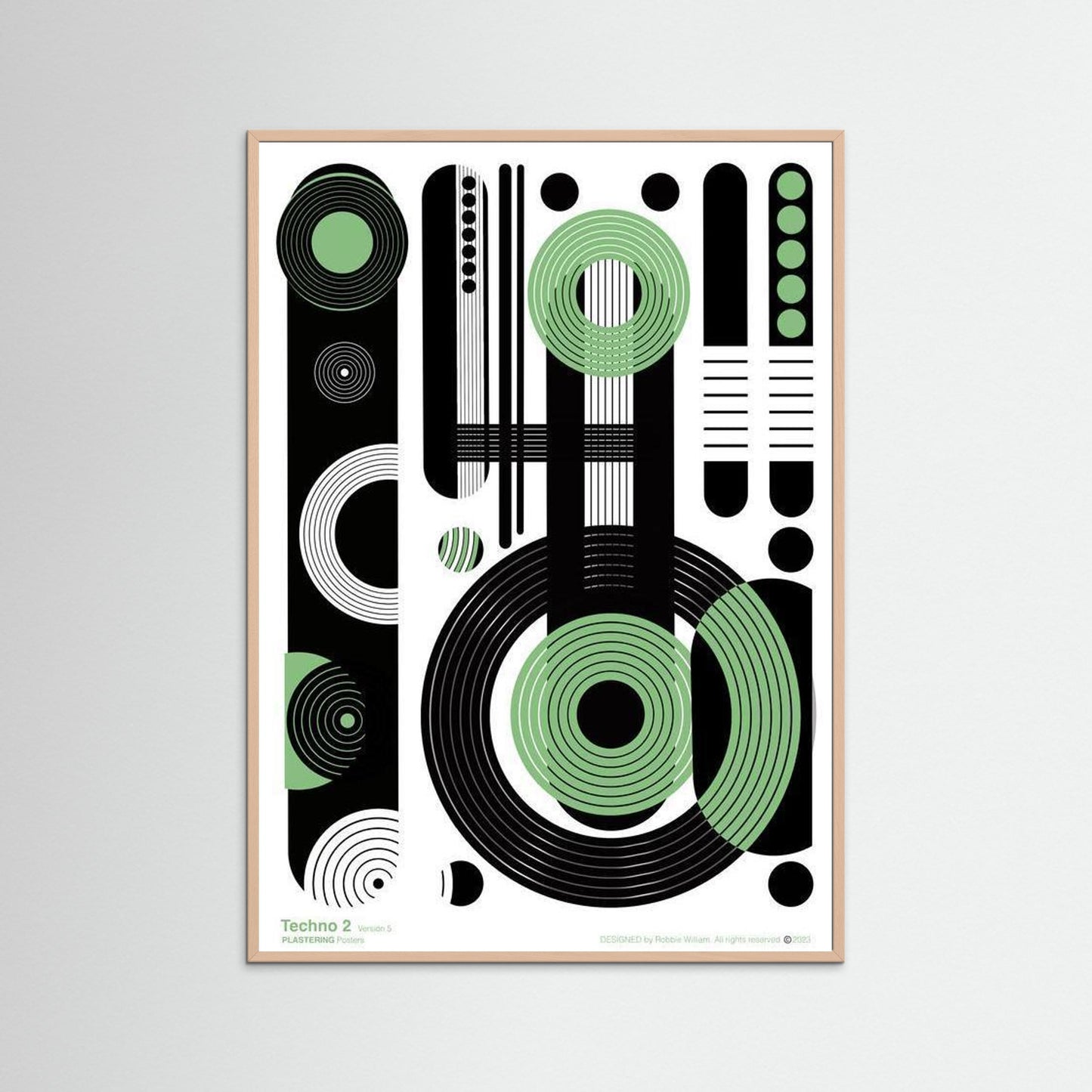 TECHNO 2 - V5 by WalkinHISlight.art - Fine Art Printed Posters