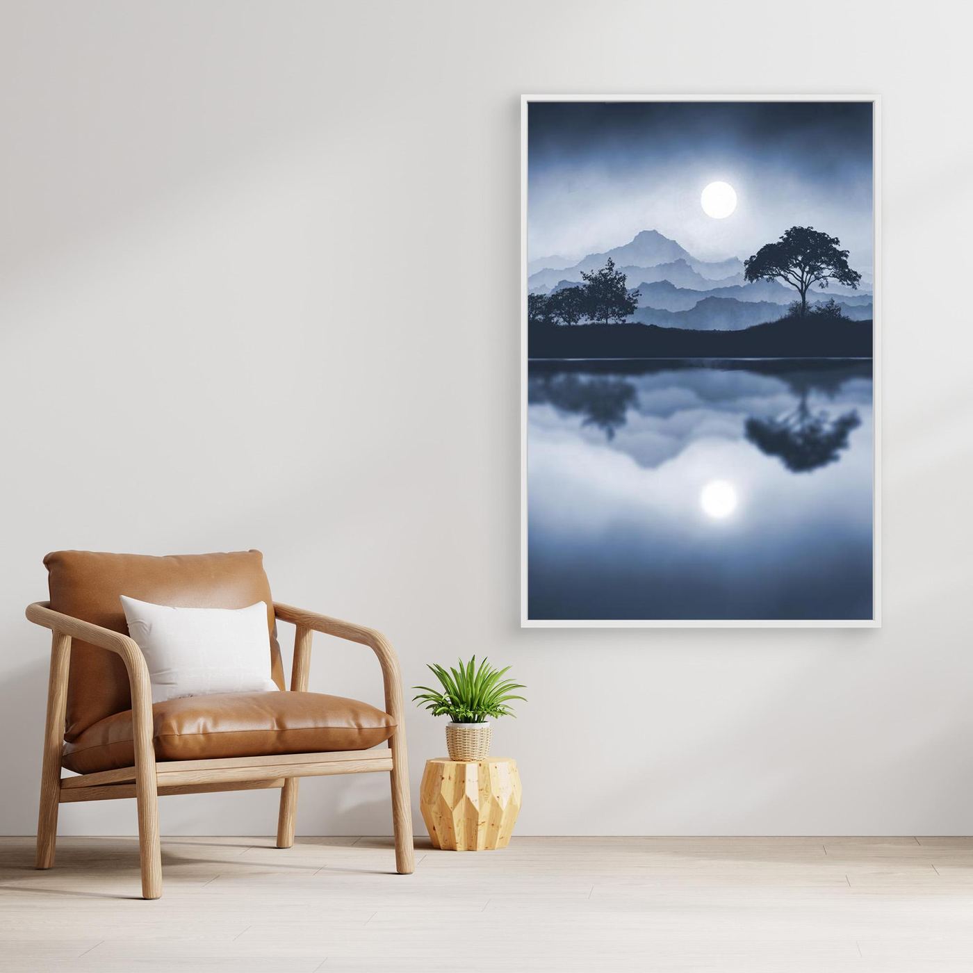 BLUE MOON  by WalkinHISlight.art - Fine Art Canvases