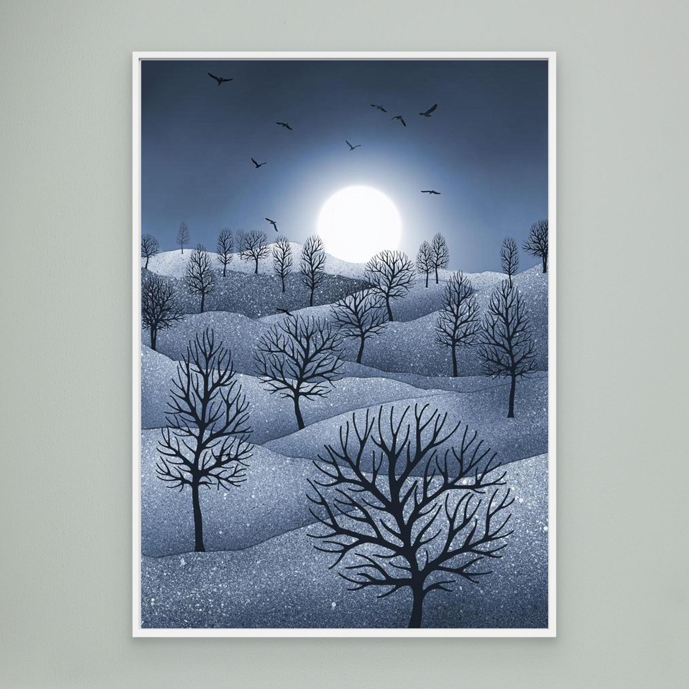 WINTER SPARKLE 'Blue'  by WalkinHISlight.art - Fine Art Canvases