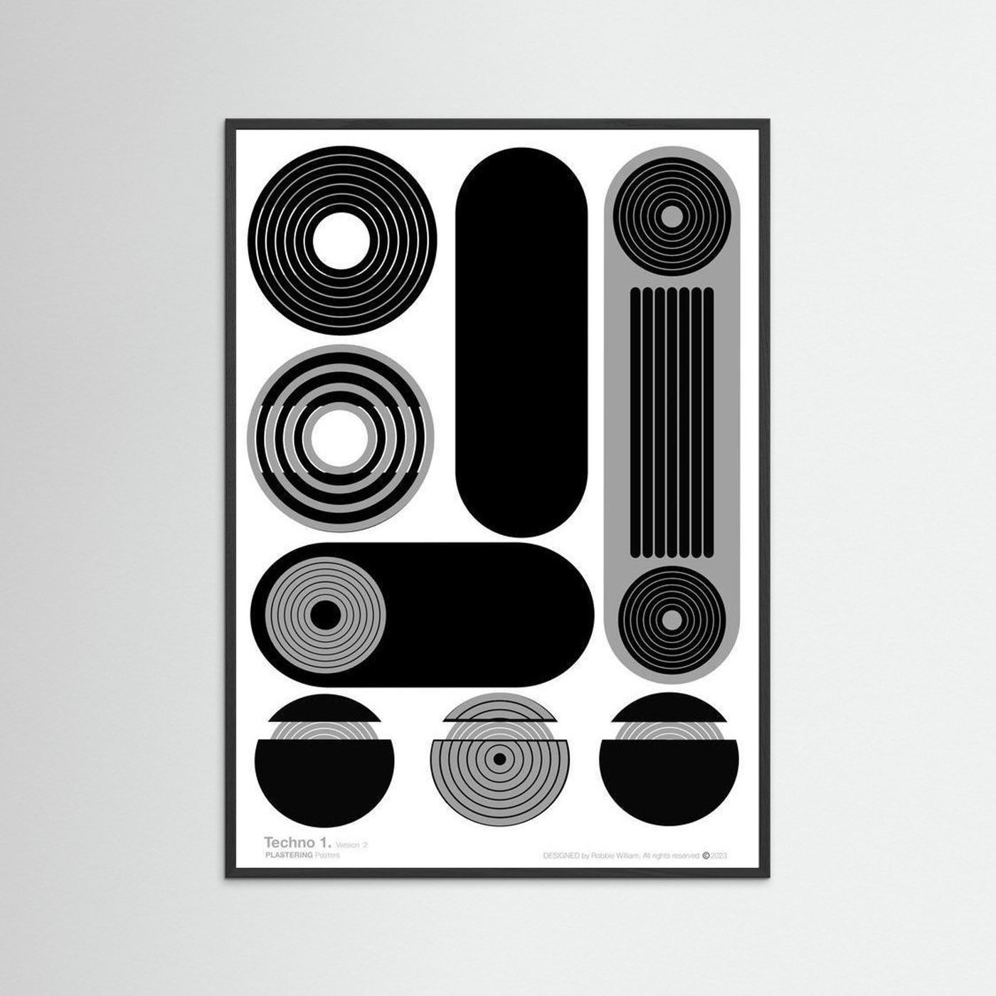 TECHNO 1 - V2 by WalkinHISlight.art - Fine Art Printed Posters