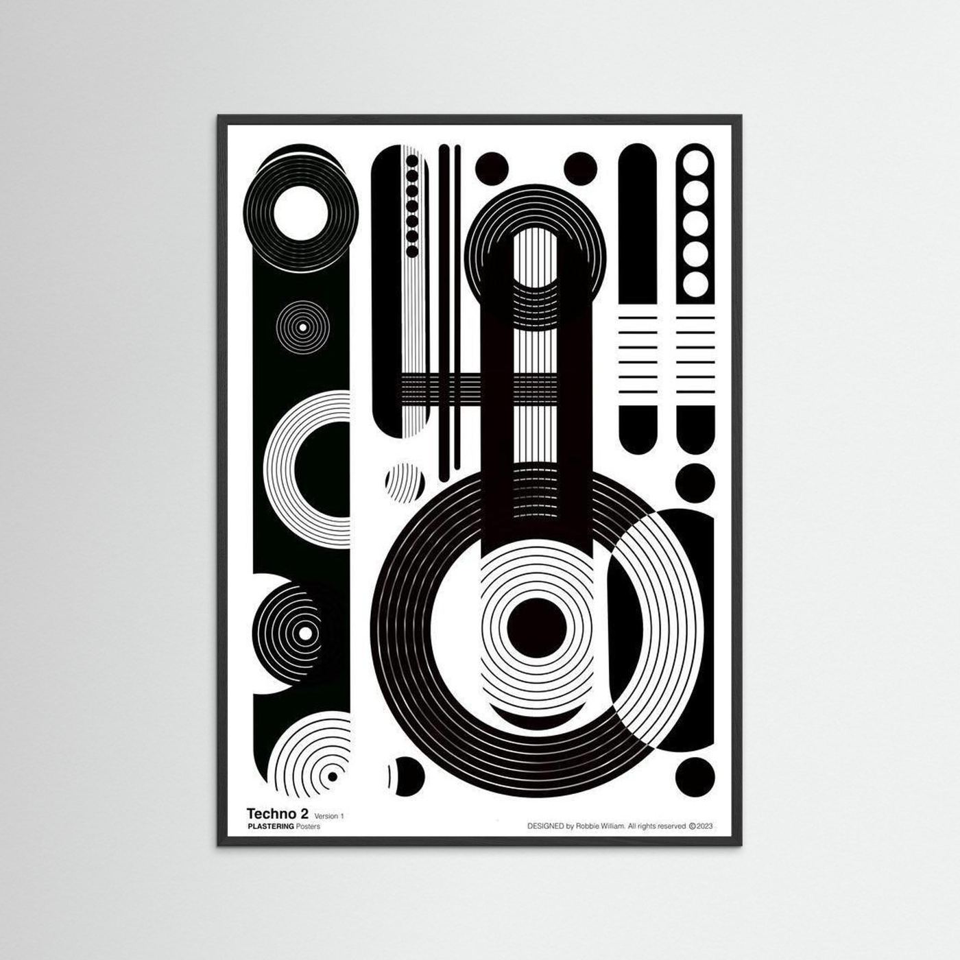 TECHNO 2 - V1 by WalkinHISlight.art - Fine Art Printed Posters 