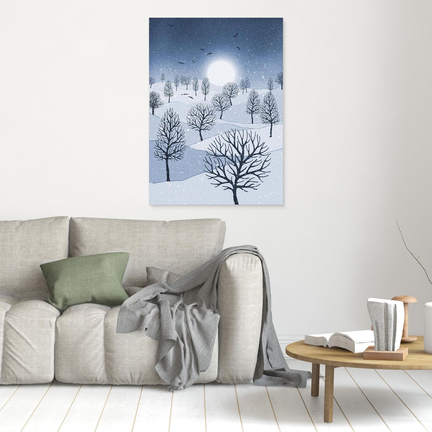 WINTER SUN 'Blue' by WalkinHISlight.art - Fine Art Canvases