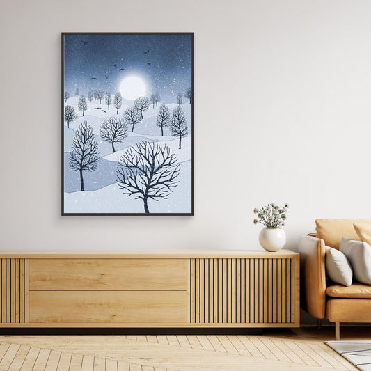 WINTER SUN 'Blue' by WalkinHISlight.art - Fine Art Canvases