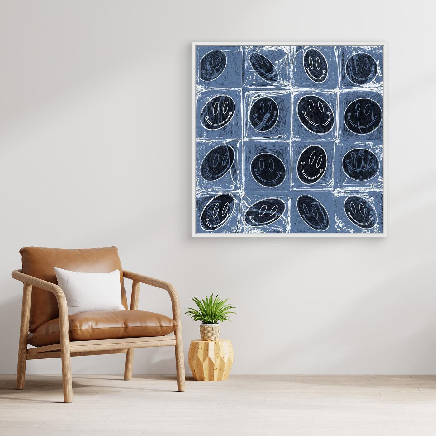 PSYCHADELIC SELFIES 'Blue'  by WalkinHISlight.art - Fine Art Canvases