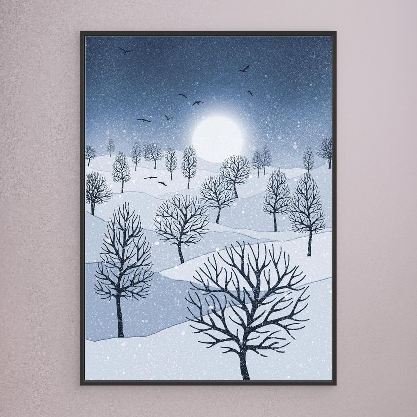 WINTER SUN 'Blue' by WalkinHISlight.art - Fine Art Canvases
