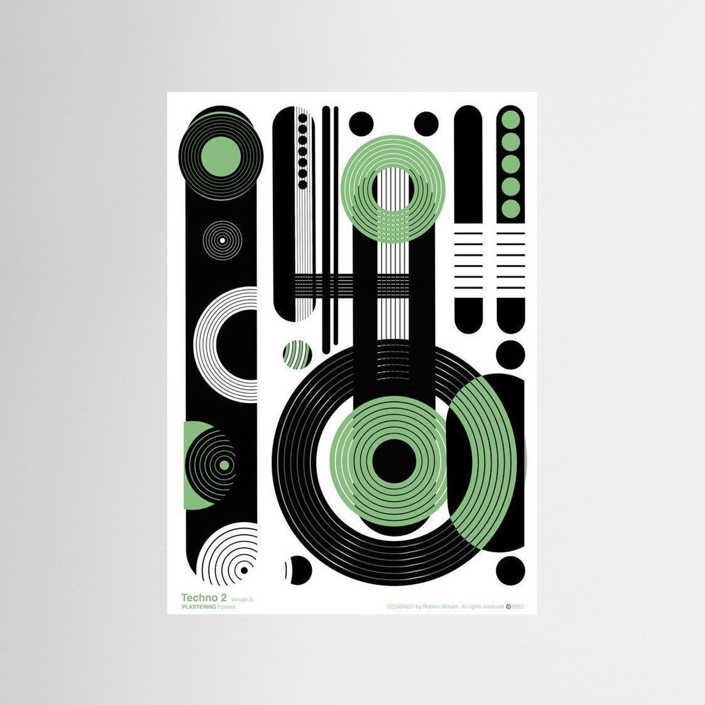 TECHNO 2 - V5 by WalkinHISlight.art - Fine Art Printed Posters