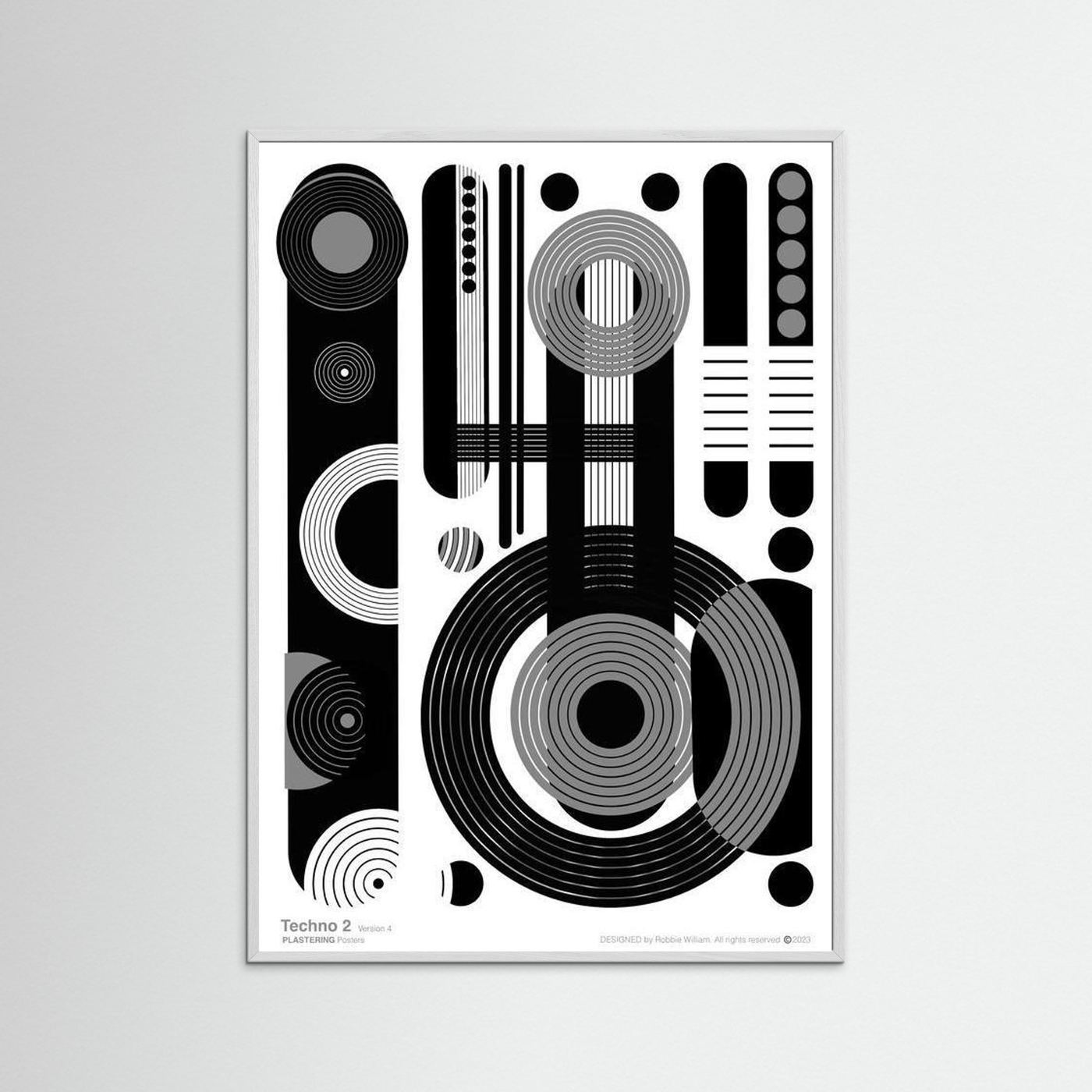 TECHNO 2 - V4 by WalkinHISlight.art - Fine Art Printed Posters