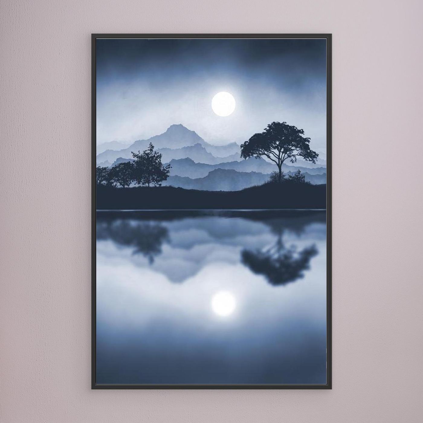 BLUE MOON  by WalkinHISlight.art - Fine Art Canvases