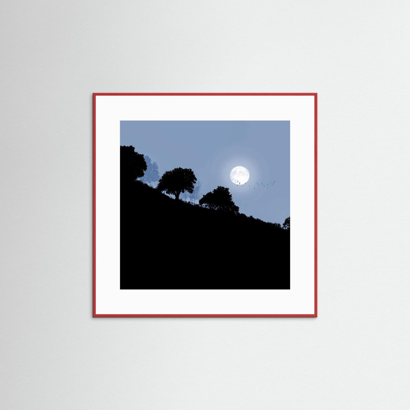 FAIR MOON RISING 'Blue'  by WalkinHISlight.art - Fine Art Prints
